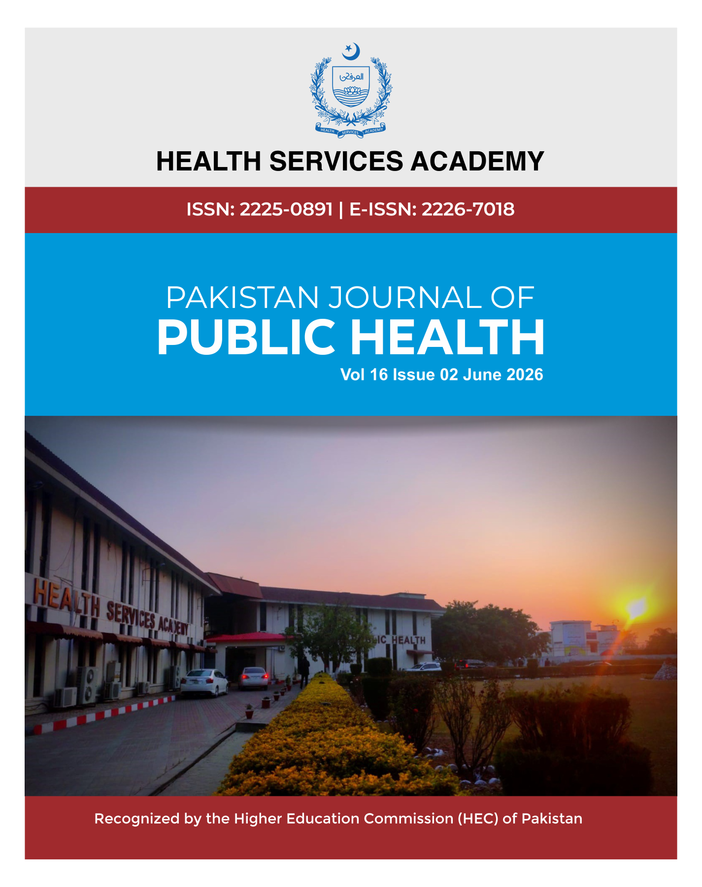 					View Vol. 16 No. 2 (2026): Pakistan Journal of Public Health
				